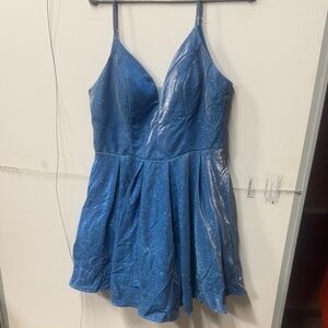 B Darlin Vibrant Blue Dress
